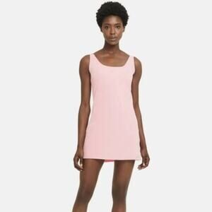 Nike Dress Women's Size L Bliss Luxe Training Mini Sleeveless Pink NWT